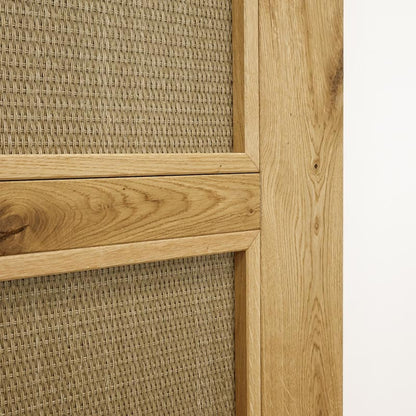 Rattan Schiebetür TOFINO 100x210 cm Naturöl - Palo24