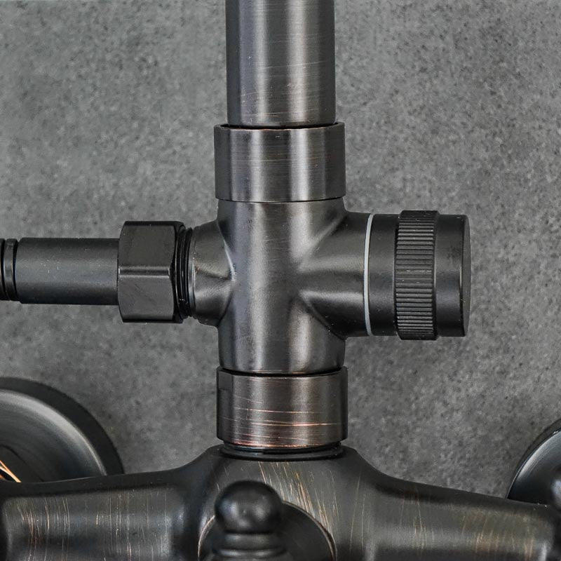 Duschhahn Brausebatterie YORK Schwarz - Palo24