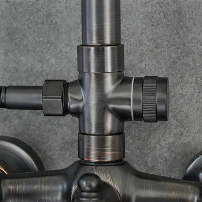 Duschhahn Brausebatterie YORK Schwarz - Palo24