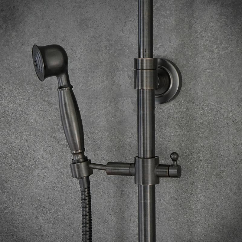 Duschhahn Brausebatterie YORK Schwarz - Palo24