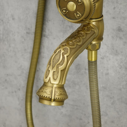 Brausebatterie Messing antik FLOWER - Palo24