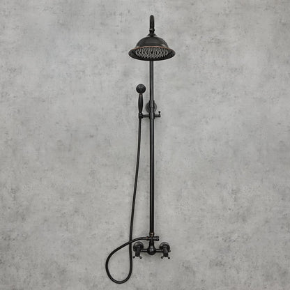 Antiker Messing-Duschhahn BLUME - Palo24