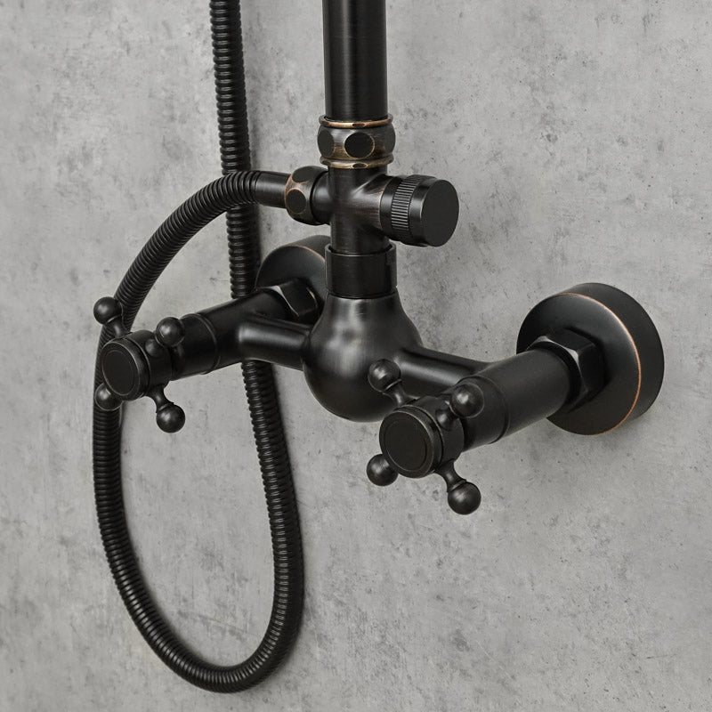 Antiker Messing-Duschhahn BLUME - Palo24