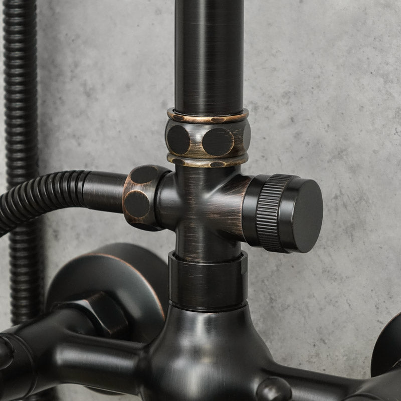 Antiker Messing-Duschhahn BLUME - Palo24