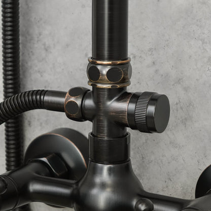 Antiker Messing-Duschhahn BLUME - Palo24