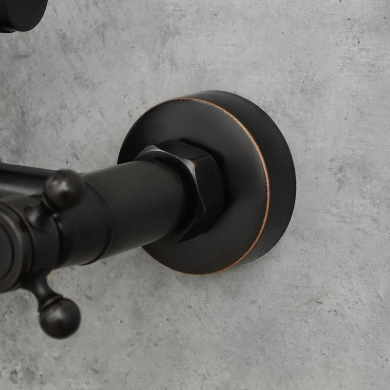 Antiker Messing-Duschhahn BLUME - Palo24