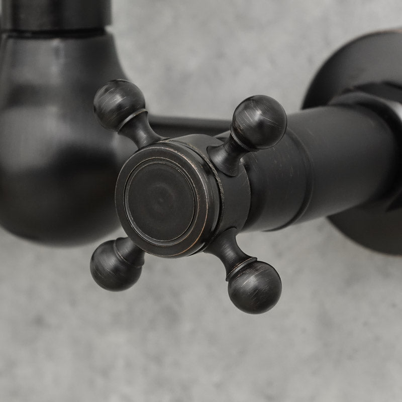 Antiker Messing-Duschhahn BLUME - Palo24