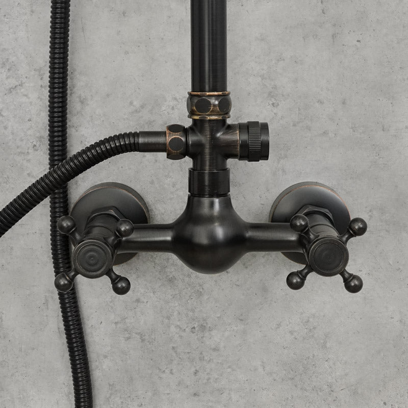 Antiker Messing-Duschhahn BLUME - Palo24