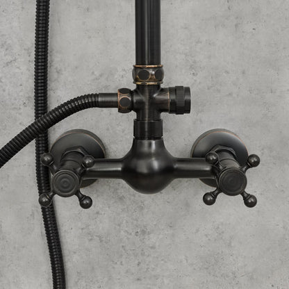 Antiker Messing-Duschhahn BLUME - Palo24