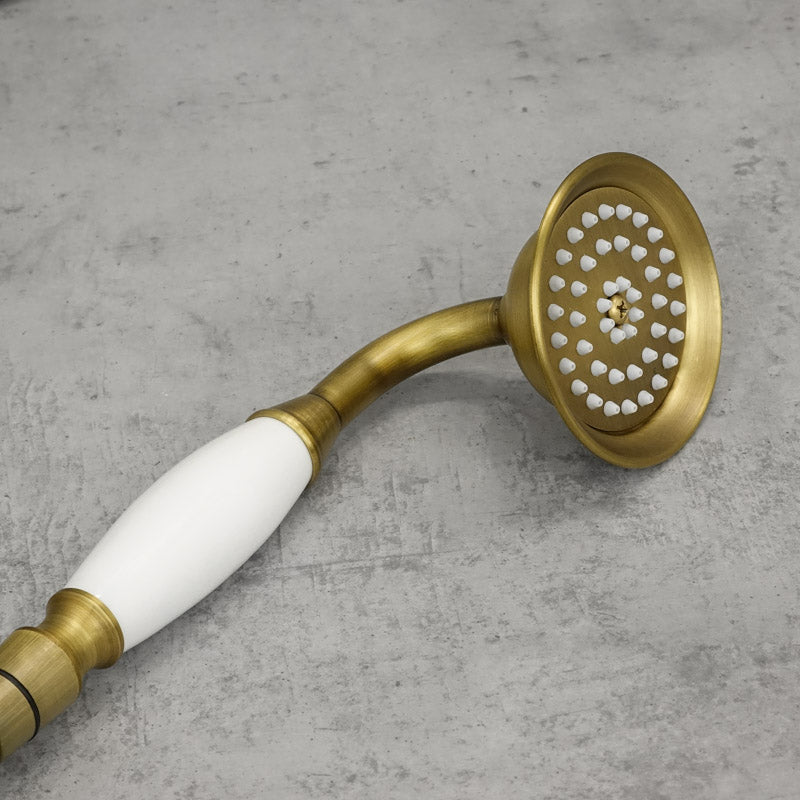 Wannenbatterie für die Wandmontage Messing antik ENNIS - Palo24