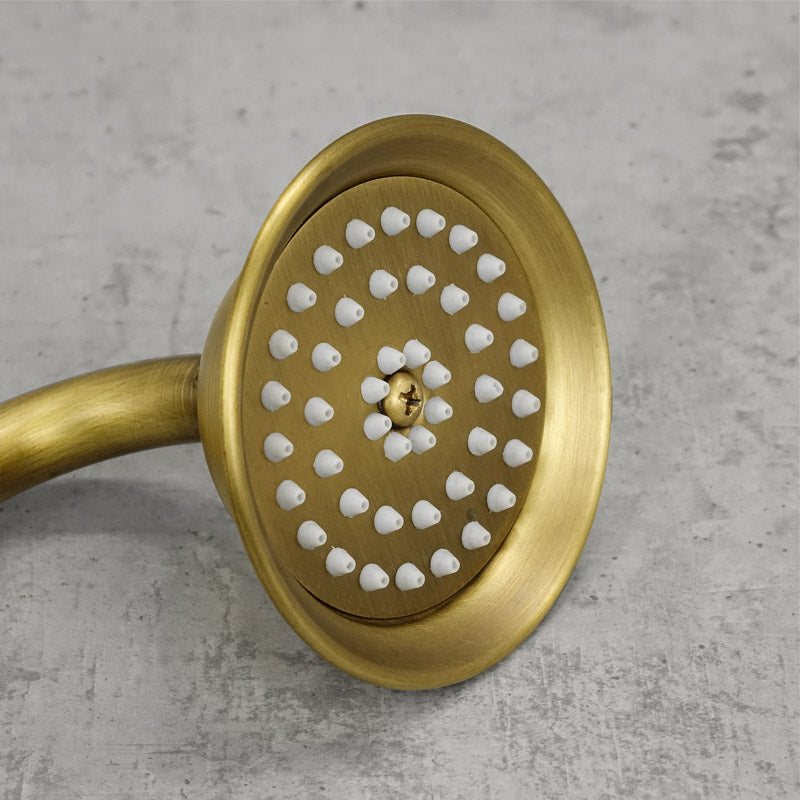 Wannenbatterie für die Wandmontage Messing antik ENNIS - Palo24