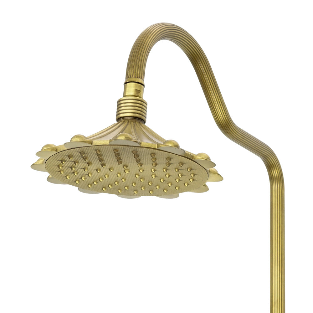 Brausebatterie Messing antik FLOWER - Palo24