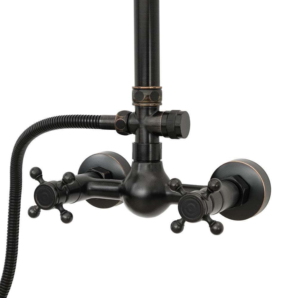 Antiker Messing-Duschhahn BLUME - Palo24