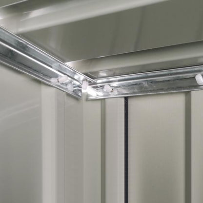 Gerätehaus Gartenhaus Geräteschuppen mit Tür Outdoor Stahl Dunkelgrau - Palo24