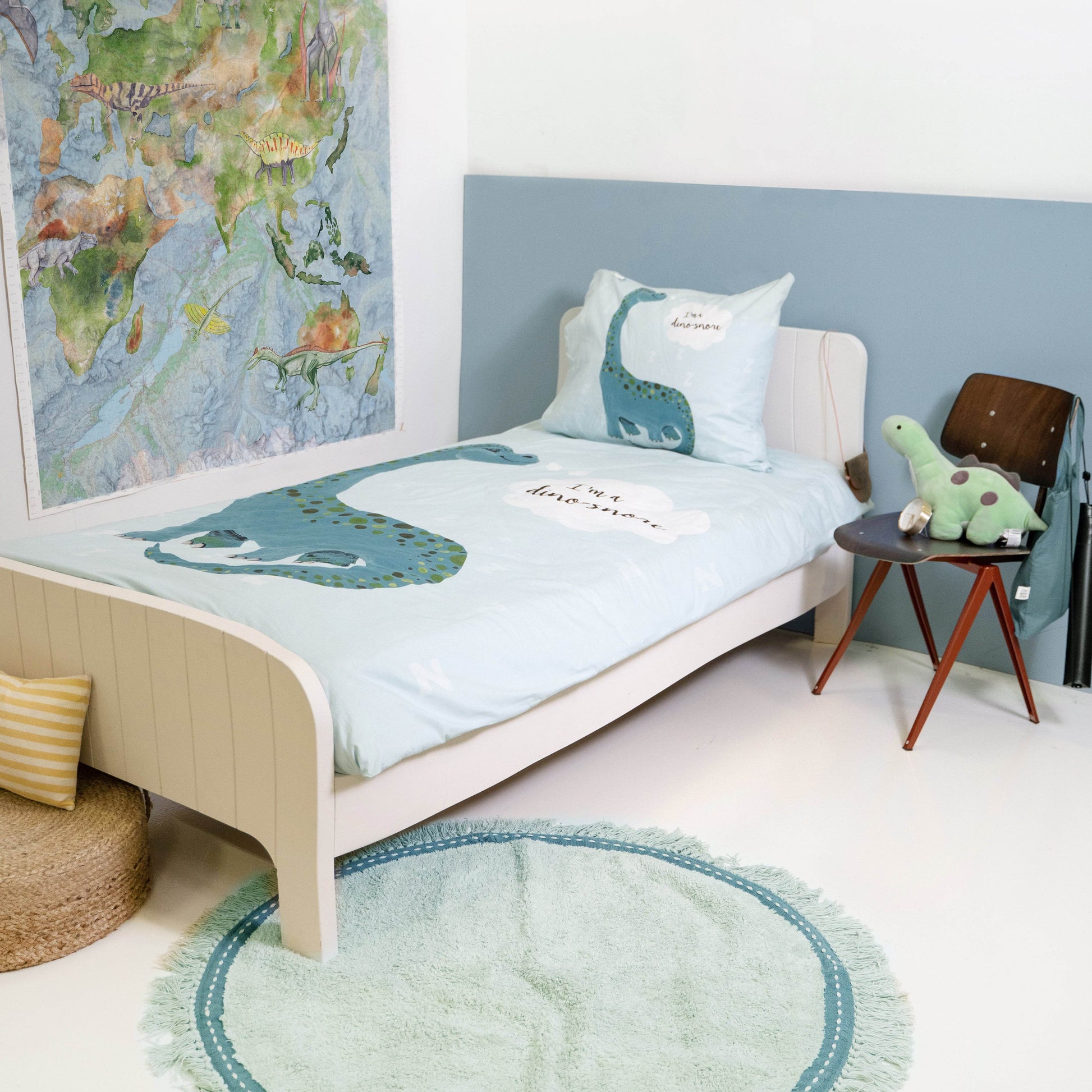 Bettbezug I'm a Dino-Sore blau 155 x 220 cm - Palo24