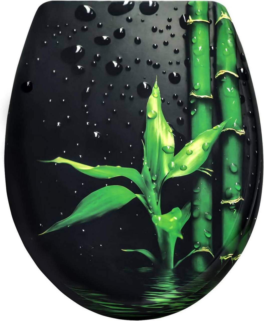 Duroplast Toilettensitz mit Absenkautomatik Bambus - Palo24