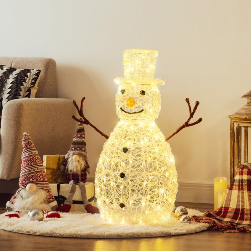 Weihnachtsbeleuchtung, Schneemann-Leuchte 100 LEDs