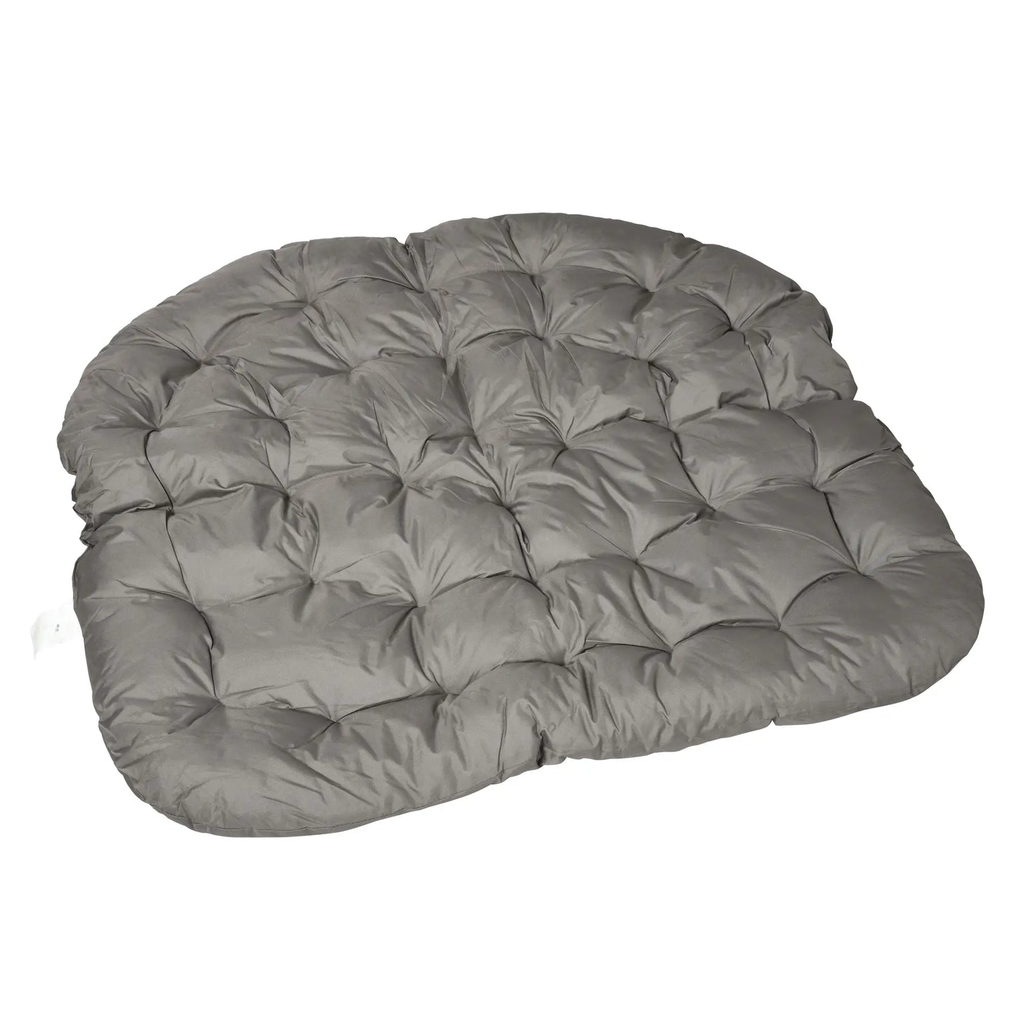 Gartenstuhl für 2 Personen, klappbar, großes Sitzkissen, Stahlrahmen, Farbe: Sand