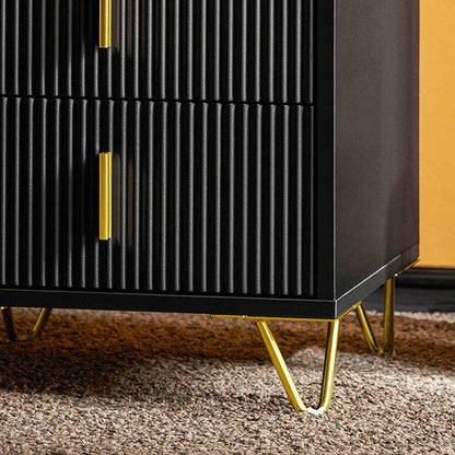 Nachttisch mit 3 Schubladen | Sofatisch | Beistelltisch | Schwarz - Palo24