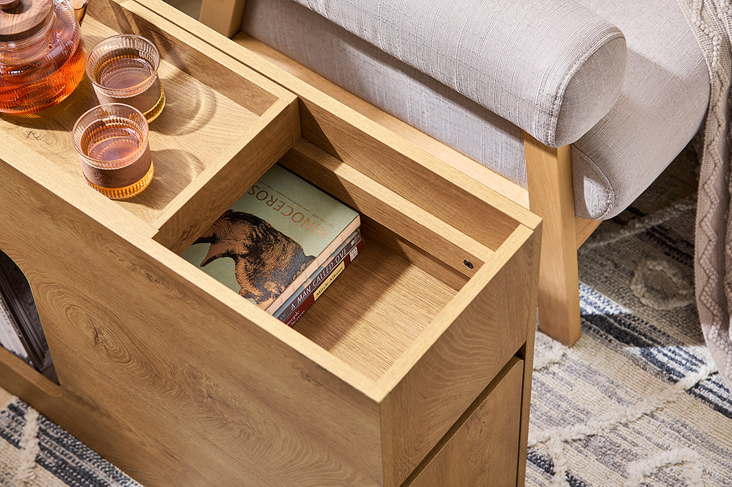 Nachttisch Beistelltisch Natur