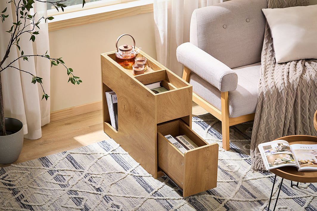 Nachttisch Beistelltisch Natur