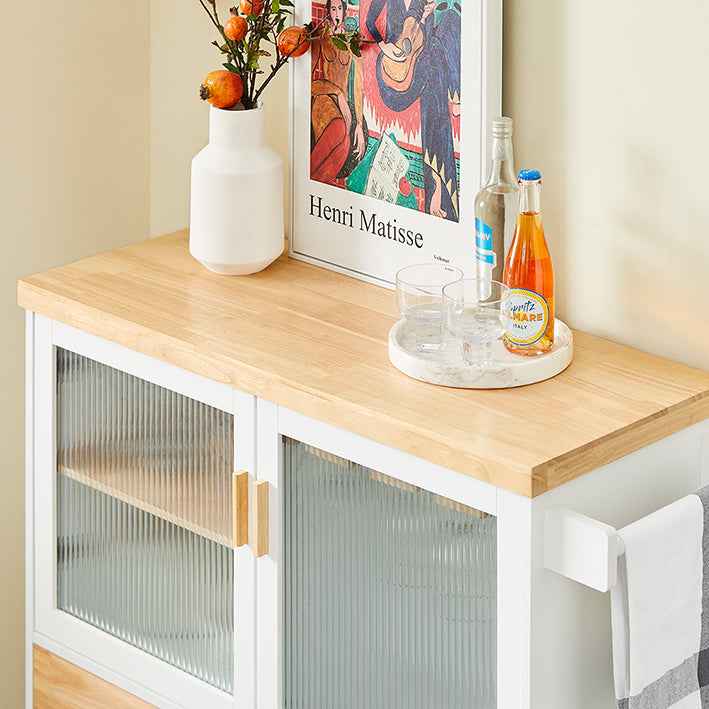 Weiß-Natur Kücheninsel