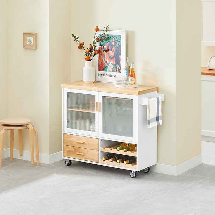 Weiß-Natur Kücheninsel