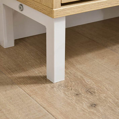 Schuhkipper | Schuhschrank mit 4 Klappen | schmal Schuhregal | Natur - Palo24