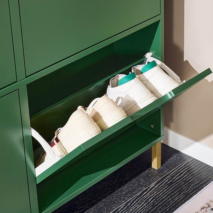 Schuhkipper Schuhschrank Dunkelgrün - Palo24