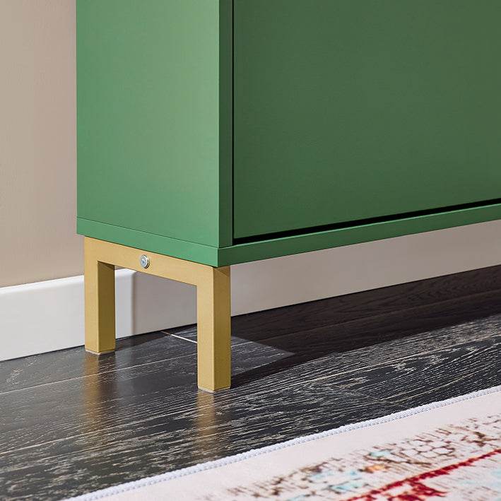 Schuhkipper Schuhschrank Dunkelgrün - Palo24