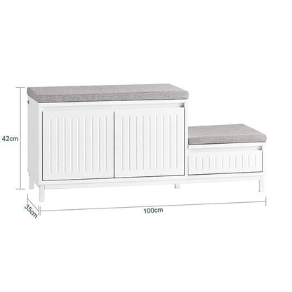 Schuhbank mit Sitzfläche | Schuhkipper | Schuhregal | Kinder Schuhschrank - Palo24