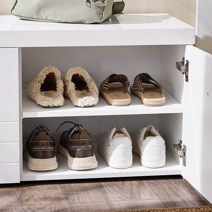 Schuhbank | Garderobenbank | Sitzbank mit Stauraum | Dielenbank | Weiss - Palo24