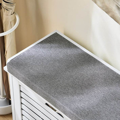 Schuhkipper | Schuhschrank mit Klappe | Sitzbank | Sitzkommode Weiss - Palo24