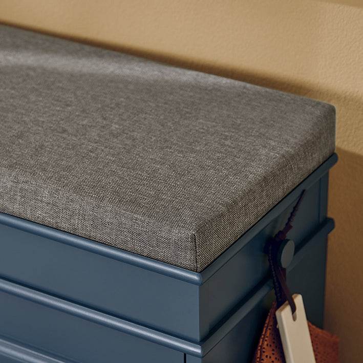 Schuhkipper | Schuhschrank mit Klappe | Sitzbank | Schuhkommode | Schuhbank Blau - Palo24