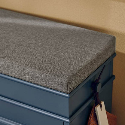 Schuhkipper | Schuhschrank mit Klappe | Sitzbank | Schuhkommode | Schuhbank Blau - Palo24