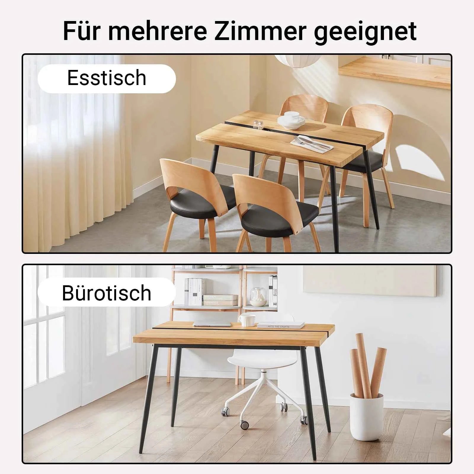 Esstisch | Küchentisch | Esszimmertisch für 4 Personen | Schreibtisch