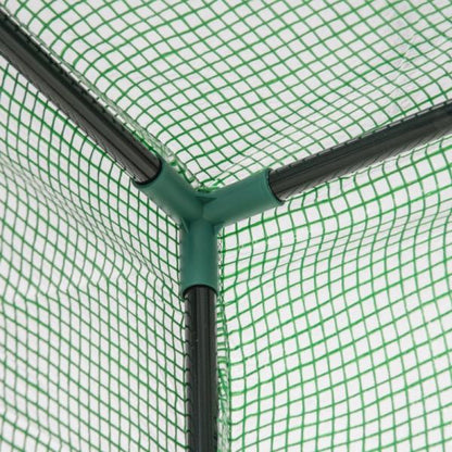 Gewächshaus Treibhaus Tomatenhaus Frühbeet mit Tür zum Aufrollen Stahl Kunststoff Grün 100x50x150cm - Palo24