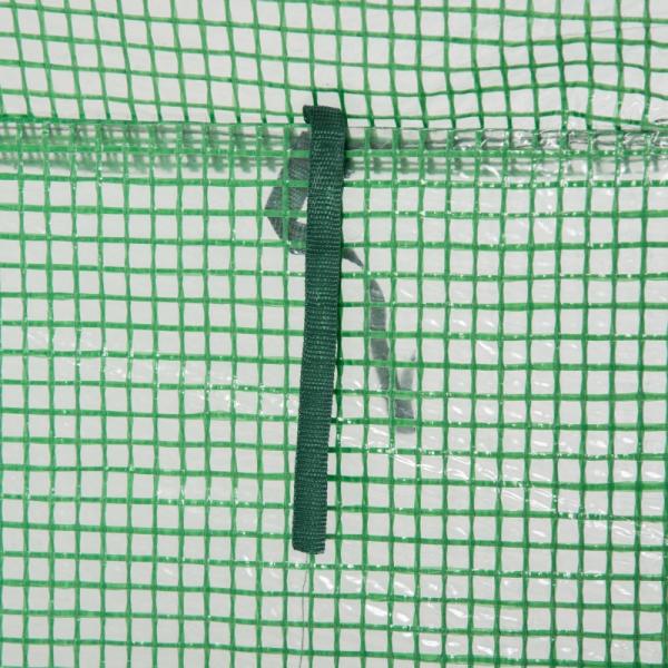 Gewächshaus Treibhaus Tomatenhaus Frühbeet mit Tür zum Aufrollen Stahl Kunststoff Grün 100x50x150cm - Palo24