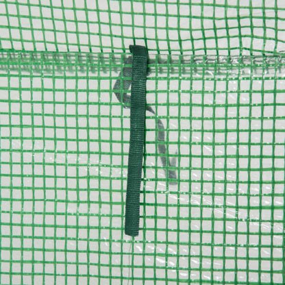 Gewächshaus Treibhaus Tomatenhaus Frühbeet mit Tür zum Aufrollen Stahl Kunststoff Grün 100x50x150cm - Palo24