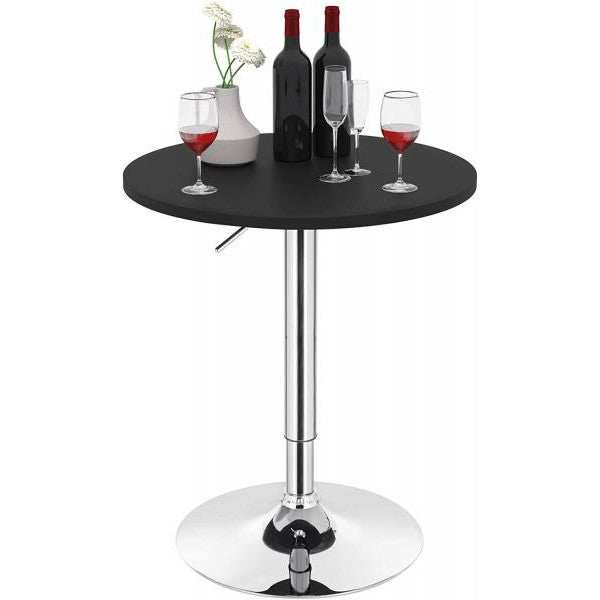 Bartisch höhenverstellbar 68-88 cm Partytisch Schwarz - Palo24