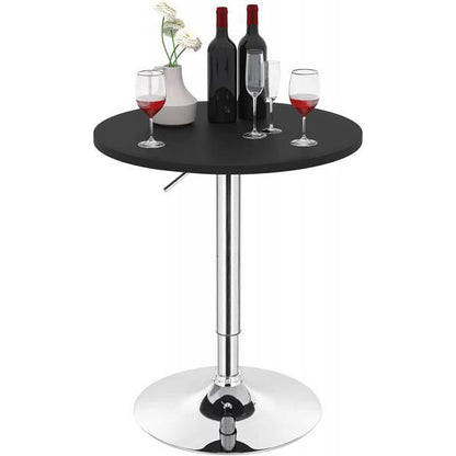 Bartisch höhenverstellbar 68-88 cm Partytisch Schwarz - Palo24