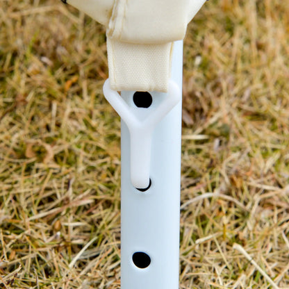 Pavillon de Jardin Pavillon Chapiteau Tente de fête Tente résistante aux intempéries avec moustiquaire Beige 3 x 3 m