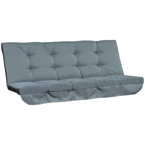 Ensemble de coussins pour balancelle 170 cm, coussin de chaise gris foncé