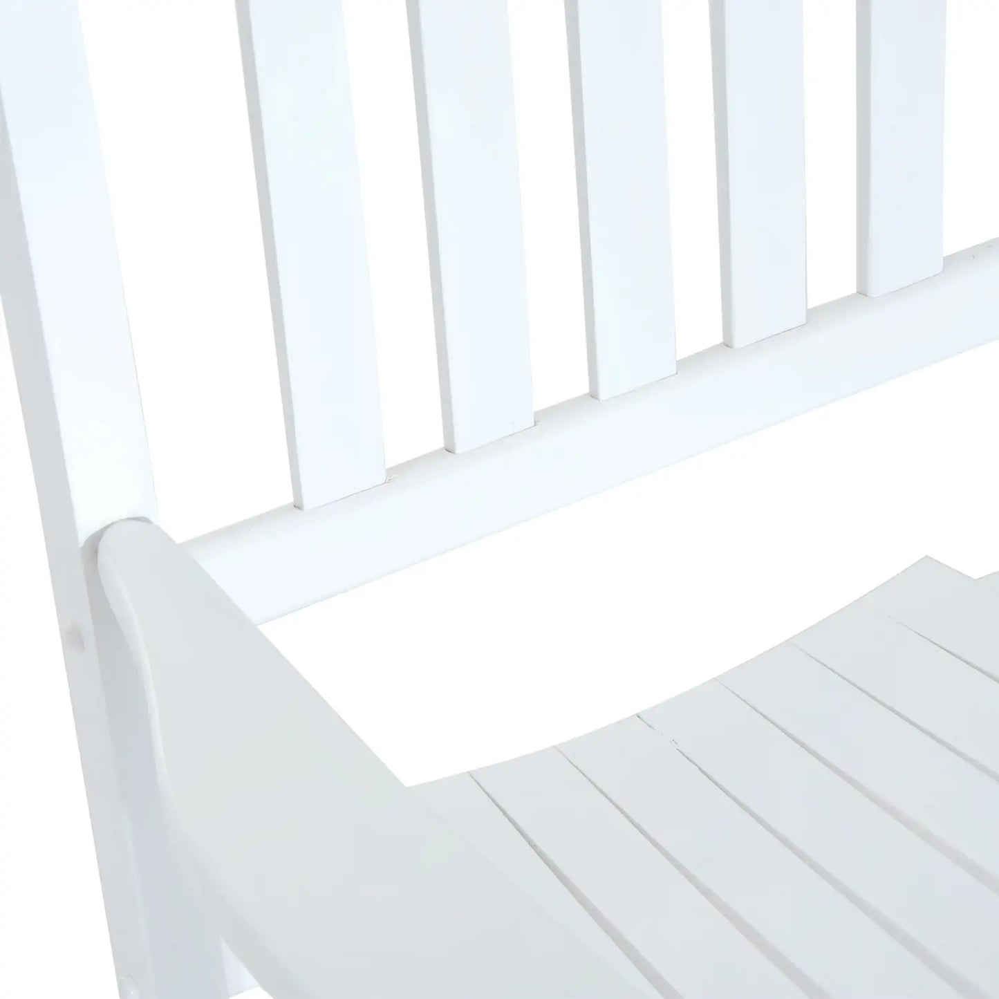 Chaise à bascule, balançoire, chaise de relaxation, chaise de jardin, accoudoir, blanc