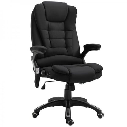 Fauteuil de massage, fauteuil de direction avec fonction massage, chaise de bureau, noir