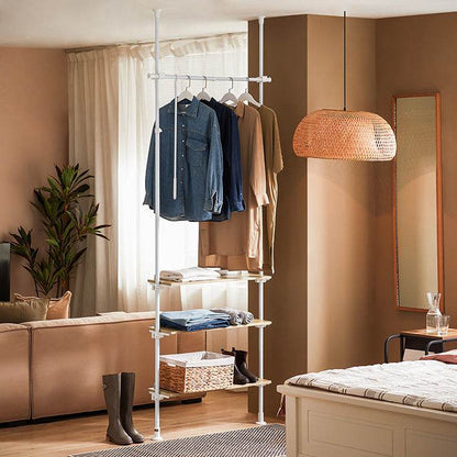 Teleskopstange Kleiderständer | Garderoben System | Verstellbares Garderobenständer - Palo24