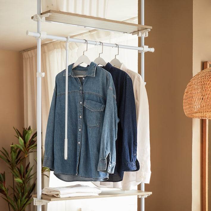 Teleskopstange Kleiderständer | Garderoben System | Verstellbares Garderobenständer - Palo24