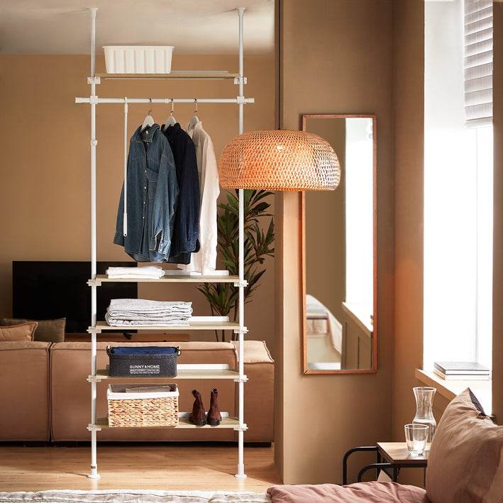 Teleskopstange Kleiderständer | Garderoben System | Verstellbares Garderobenständer - Palo24