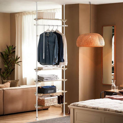 Teleskopstange Kleiderständer | Garderoben System | Verstellbares Garderobenständer - Palo24