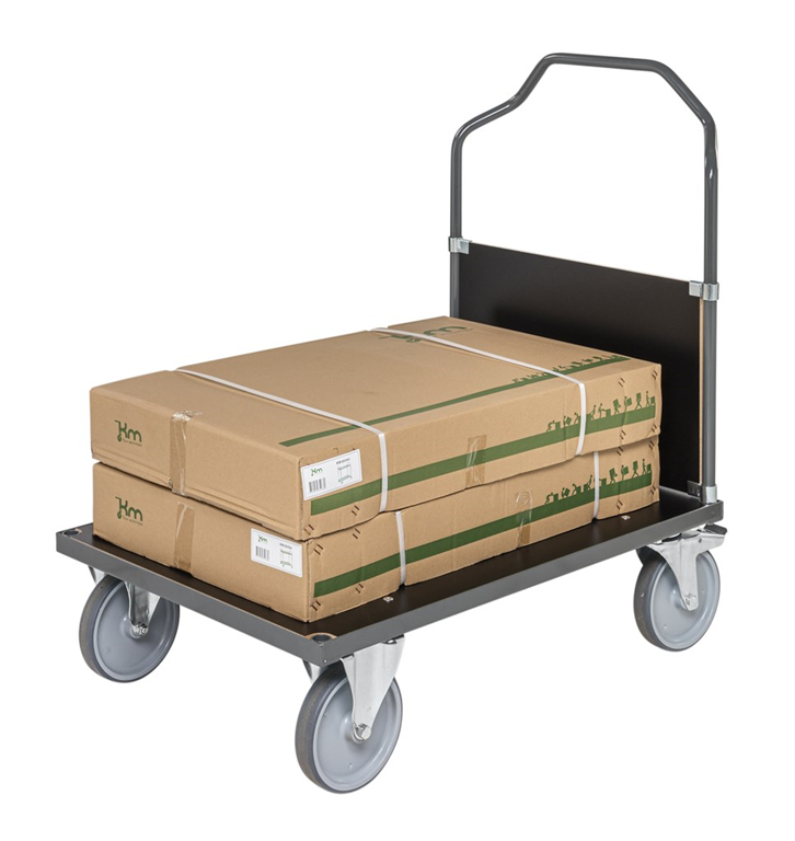 Chariot à plateforme plateau MDF avec frein Roues sans traces